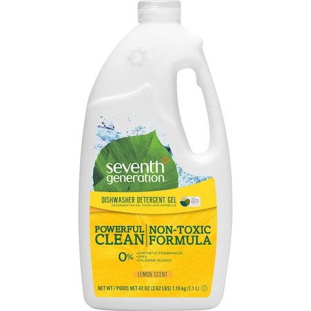 Seventh Generation Dishwasher Detergent Gel, Natural, 42oz., Lemon Scent SEV22171